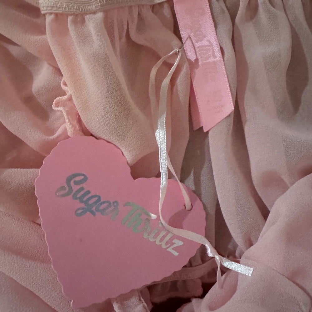 Sugar Thrillz Pink and Purple Lace Chemise nwt - Picture 6 of 6